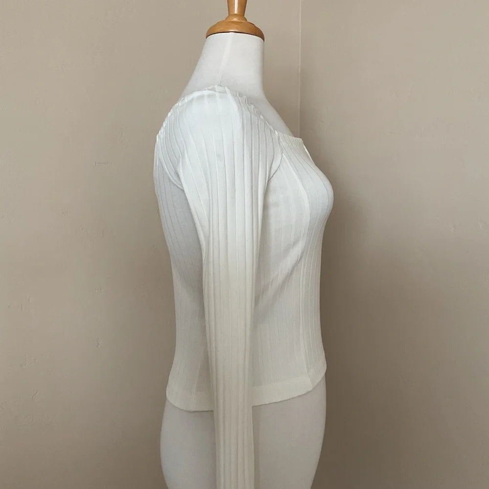 Free People Top Ribbed Long Sleeve Size XS